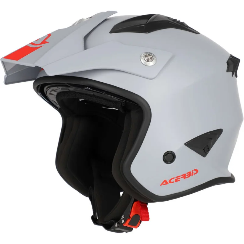 Casco Moto Jet Acerbis Aria 2206 Grigio Chiaro Vendita Finale
