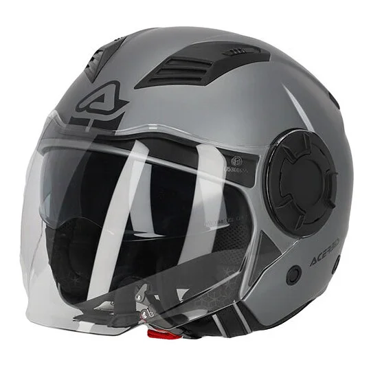Acquista Ora Casco Moto Jet Acerbis Vento 2206 Doppia Visiera Grigio