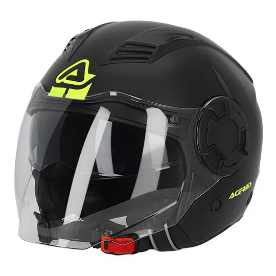 Ultima Occasione Casco Moto Jet Acerbis Vento 2206 Doppia Visiera Nero