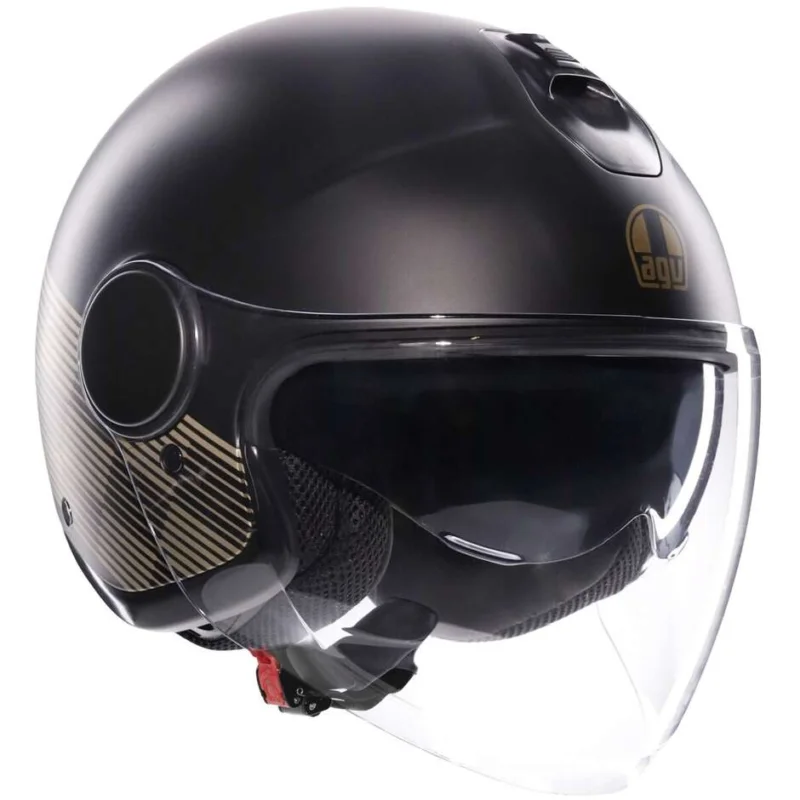 Soddisfatti O Rimborsati Casco Moto Jet AGV ETERES PONZA Nero Oro Opaco