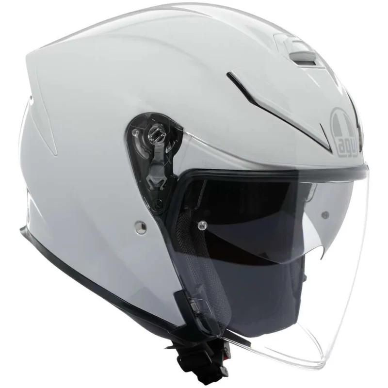 Consegna Rapida Casco Moto Jet AGV K5 JET EVO MONO Bianco Stelvio
