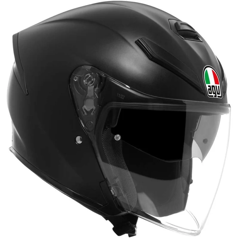 Reso Gratuito Casco Moto Jet AGV K5 JET EVO MONO Nero Opaco