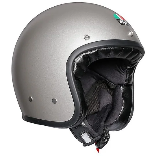 Casco Moto Jet Agv Legend X70 Mono Grigio Chiaro Opaco A Buon Prezzo