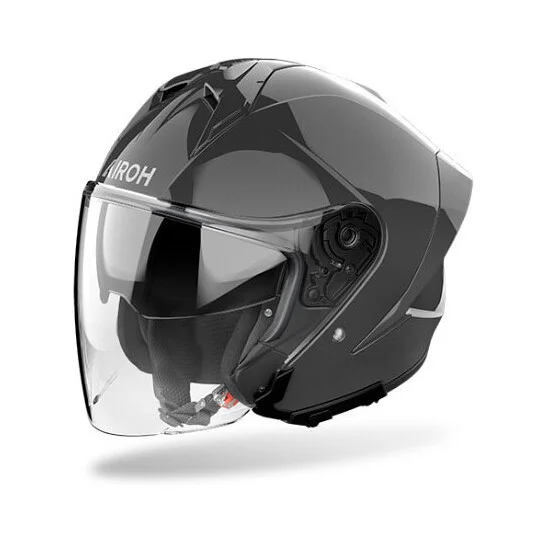 Occasione Imperdibile Casco Moto Jet Airoh H21 COLOR Grigio Scuro Lucido