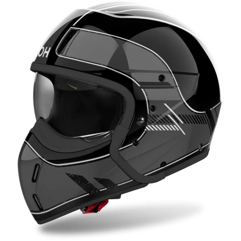 Acquista Ora Casco Moto Jet Airoh J110 RASTER Grigio Scuro Lucido
