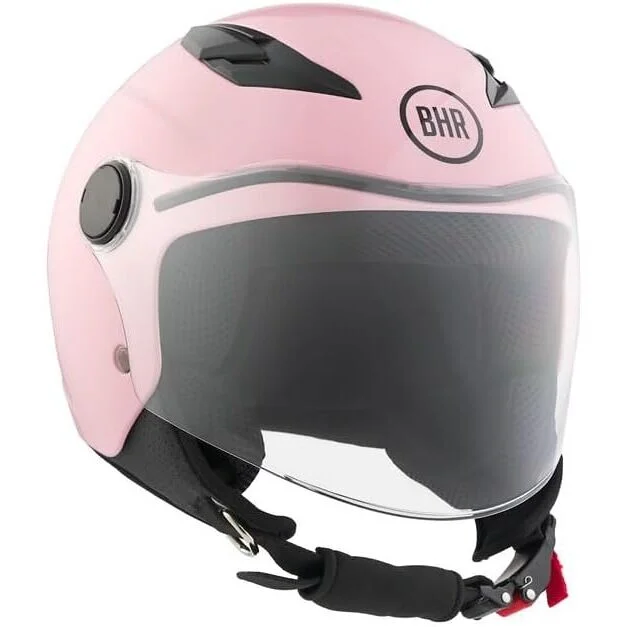 Reso Gratuito Casco Moto Jet Bambino BHR 838 CHILDREN Rosa