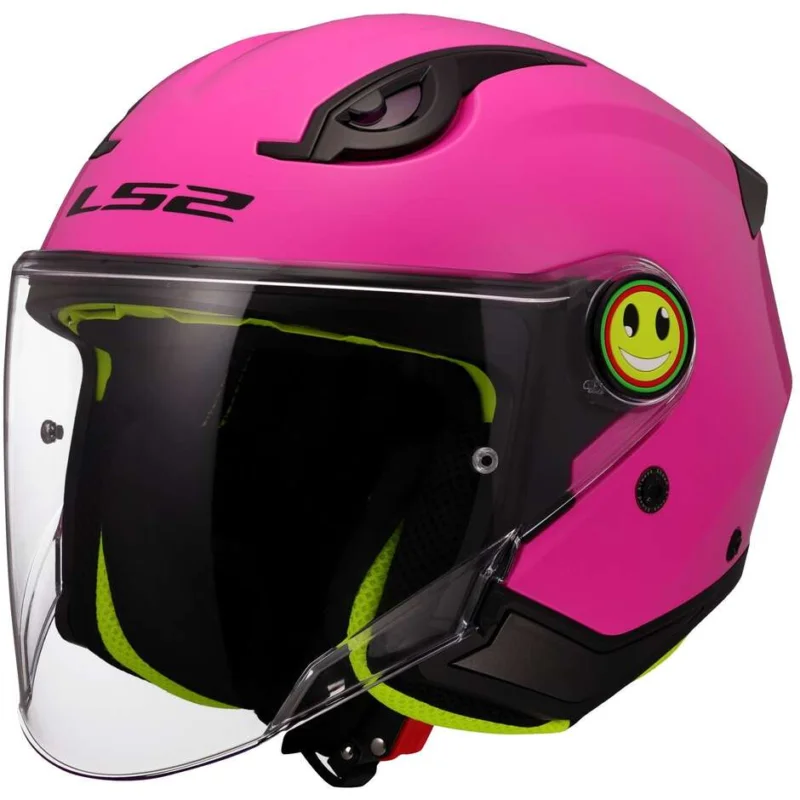 Miglior Prezzo Casco Moto Jet Bambino LS2 OF622 FUNNY II SOLID Rosa