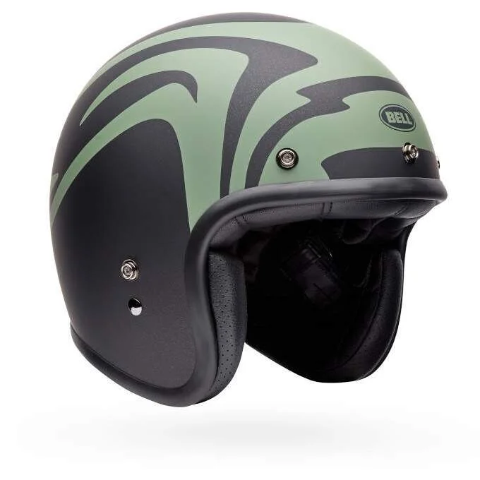 A Buon Prezzo Casco Moto Jet Bell CUSTOM 500 SLAP Nero
