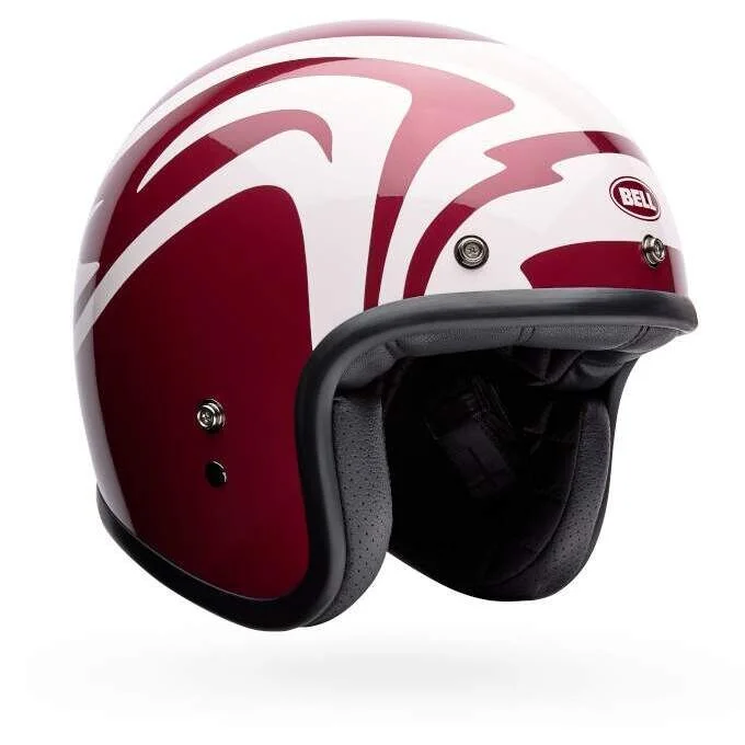 Vendita Finale Casco Moto Jet Bell CUSTOM 500 SLAP Rosso