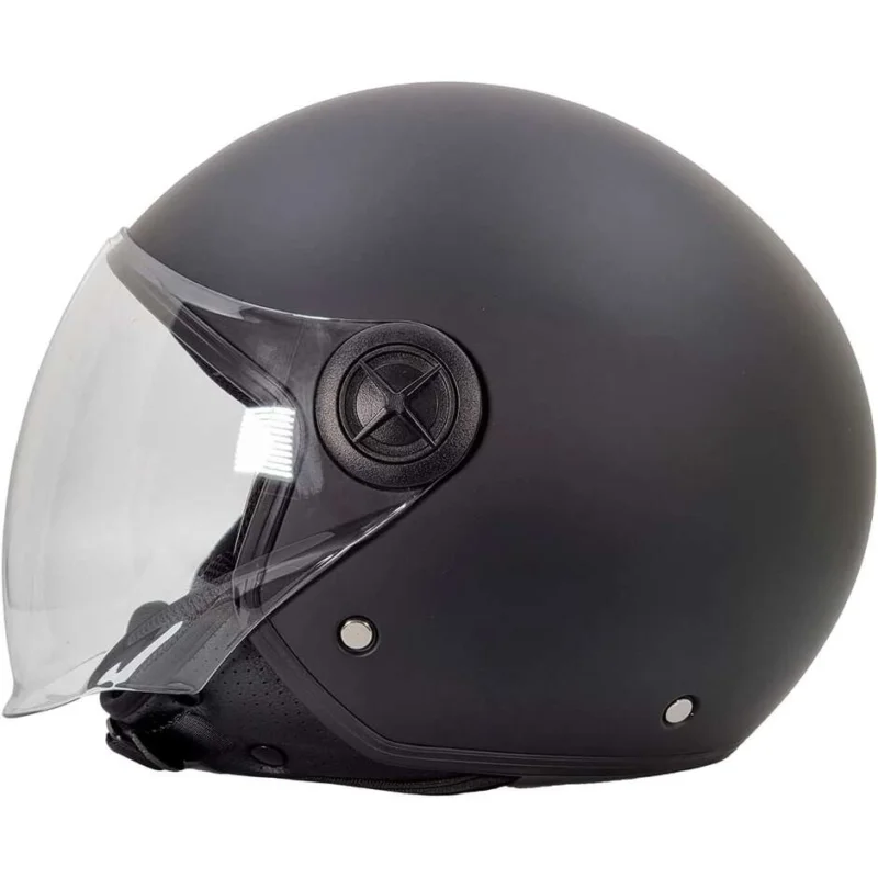 Casco Moto Jet Bhr 832 Minimal Nero Opaco Ultime Pezzi