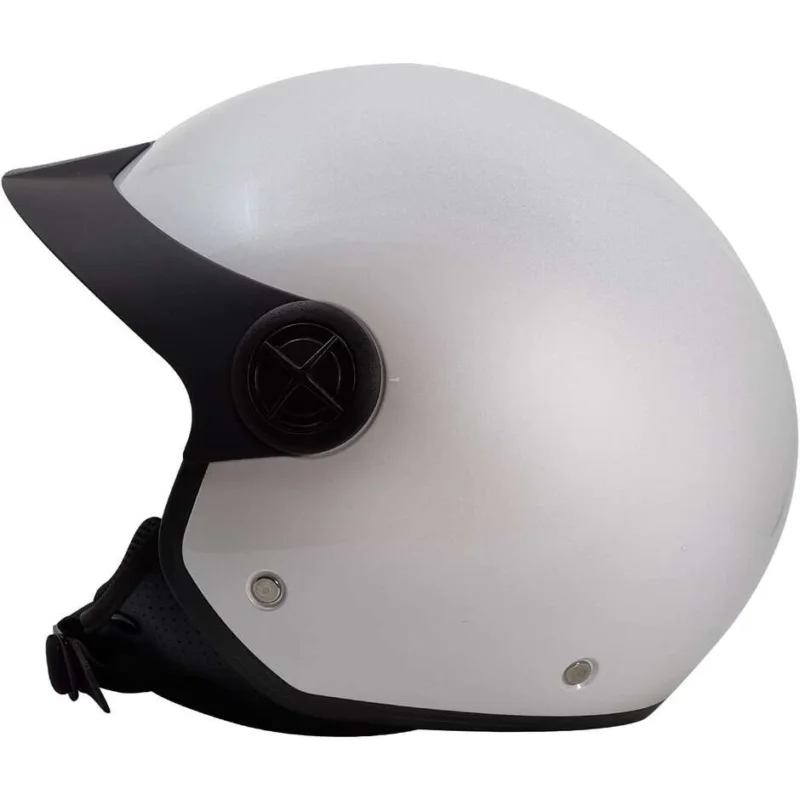 Casco Moto Jet Bhr 833 Peak Bianco Lucido Compra Oggi Stesso