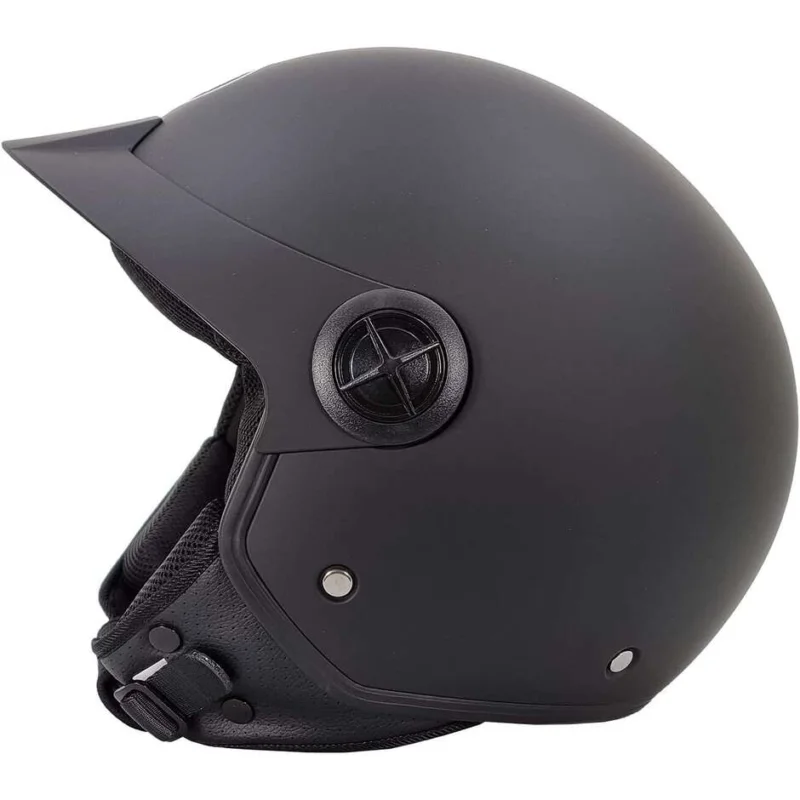 Casco Moto Jet Bhr 833 Peak Nero Opaco Ultimissimo Modello