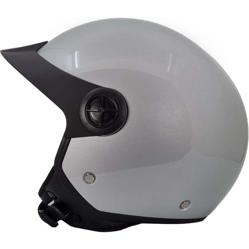 Di Tendenza Casco Moto Jet Bhr 833 Peak Silver