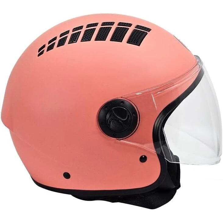 Offerta Limitata Casco Moto Jet Bhr 834 Flow Areato Corallo Opaco