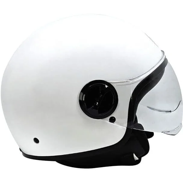 Prezzo Di Fabbrica Casco Moto Jet Bhr 835 Special Bianco Lucido
