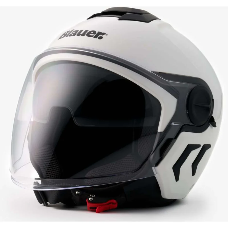 Casco Moto jet Blauer Doppia Visiera DJ-01 Mono Bianco Prezzo Scontato