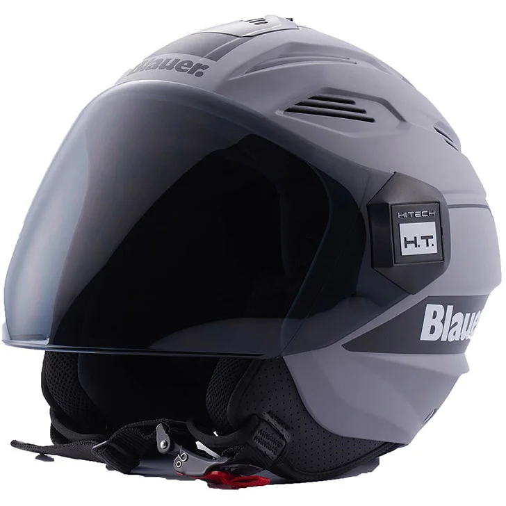Di Tendenza Casco Moto Jet Blauer HT Brat Nero Grigio Opaco