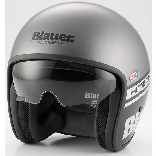 A Buon Prezzo Casco moto Jet Blauer Pilot 1.1 HT In Fibra Multicolor Grigio Opaco