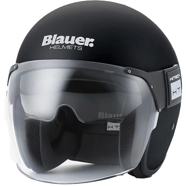 Casco Moto Jet Blauer Pod 06 Mono Nero Opaco Scelto Dai Clienti