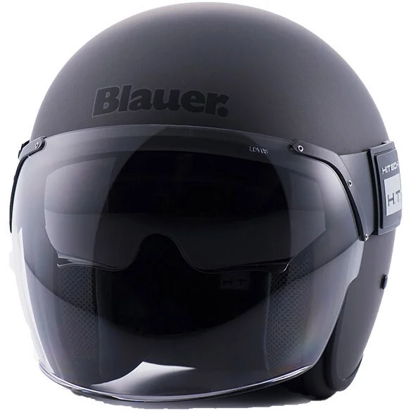 Casco Moto Jet Blauer Pod 06 Mono Titanio Opaco Quantità Limitata