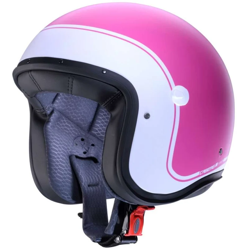Casco Moto Jet Caberg FREERIDE X IMOLA Opaco Rosa Bianco Occasione Imperdibile