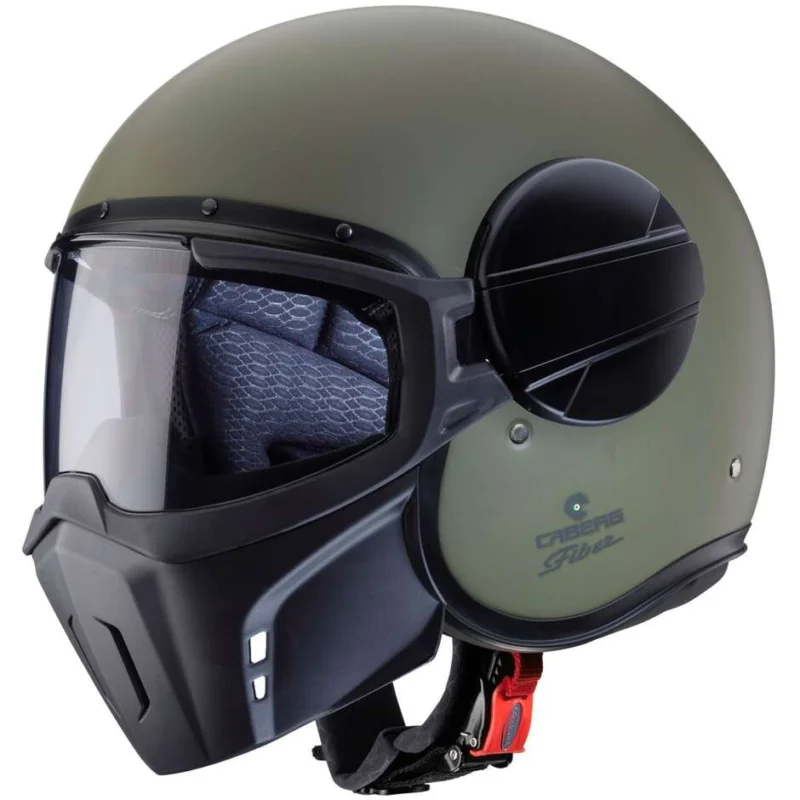 Compra Adesso Casco Moto Jet Caberg GHOST X Verde Militare Opaco