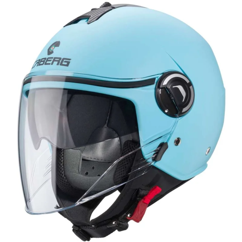 Spedizione Gratuita Casco Moto Jet Caberg RIVIERA V4X Opaco Light Blu