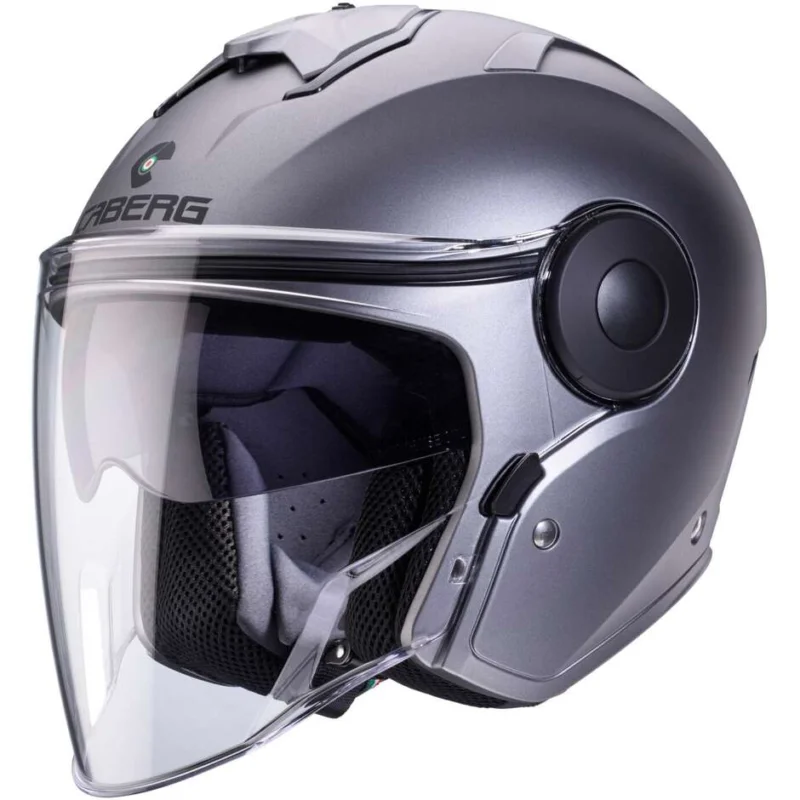 Pagamento Sicuro Casco Moto Jet Caberg SOHO Grigio Opaco Canna di Fucile