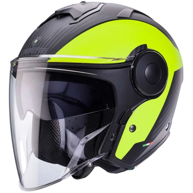 Affare Casco Moto Jet Caberg SOHO MILANO Nero Opaco Giallo Fluo