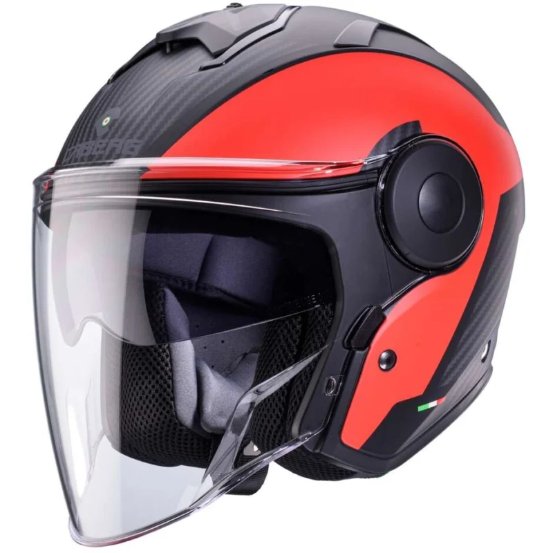 Bestseller Casco Moto Jet Caberg SOHO MILANO Nero Opaco Rosso
