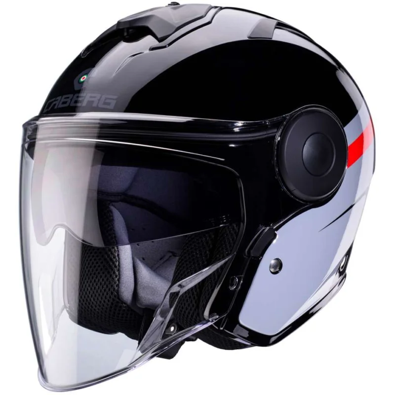 Casco Moto Jet Caberg SOHO ZEPHYR Nero Grigio Rosso Quantità Limitata