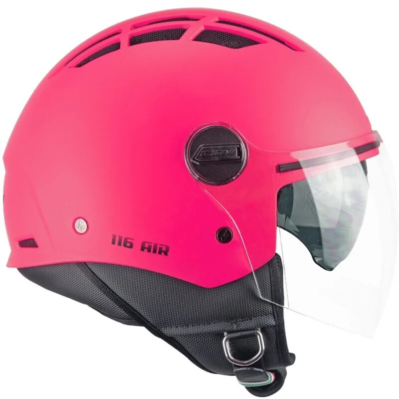 Casco Moto Jet CGM 116A AIR MONO Rosa fluo opaco Consegna Rapida