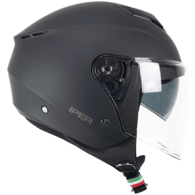 Casco Moto Jet CGM 126A IPER MONO Nero opaco Prezzo Basso