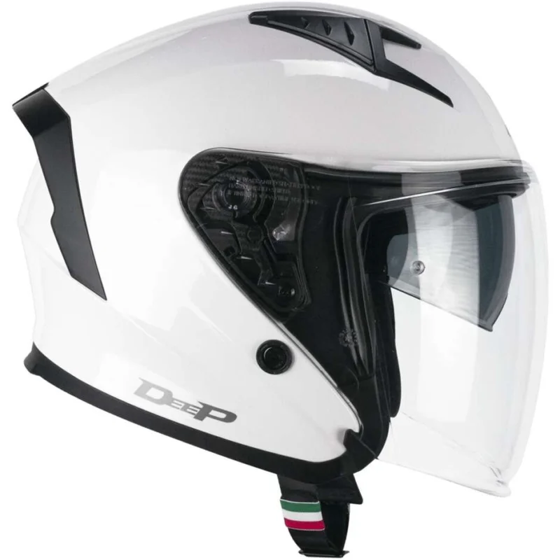 Casco Moto Jet CGM 127A DEEP MONO Bianco Offerta Speciale