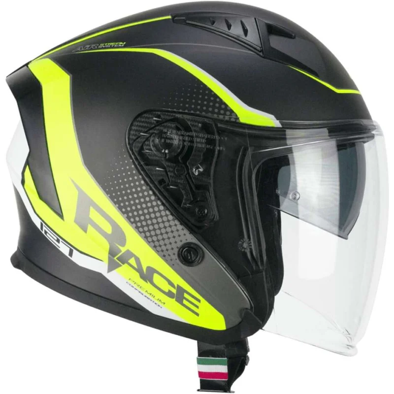 Soddisfatti O Rimborsati Casco Moto Jet CGM 127G DEEP RACE Grafite Giallo fluo opaco