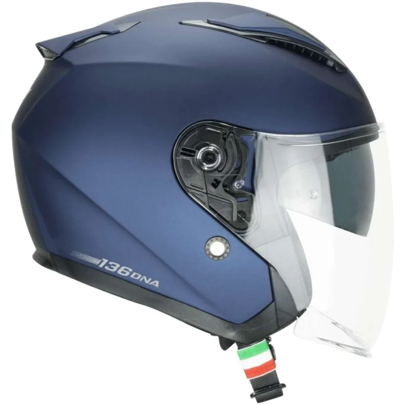 Casco Moto Jet CGM 136A DNA MONO Blu satinato Sconto