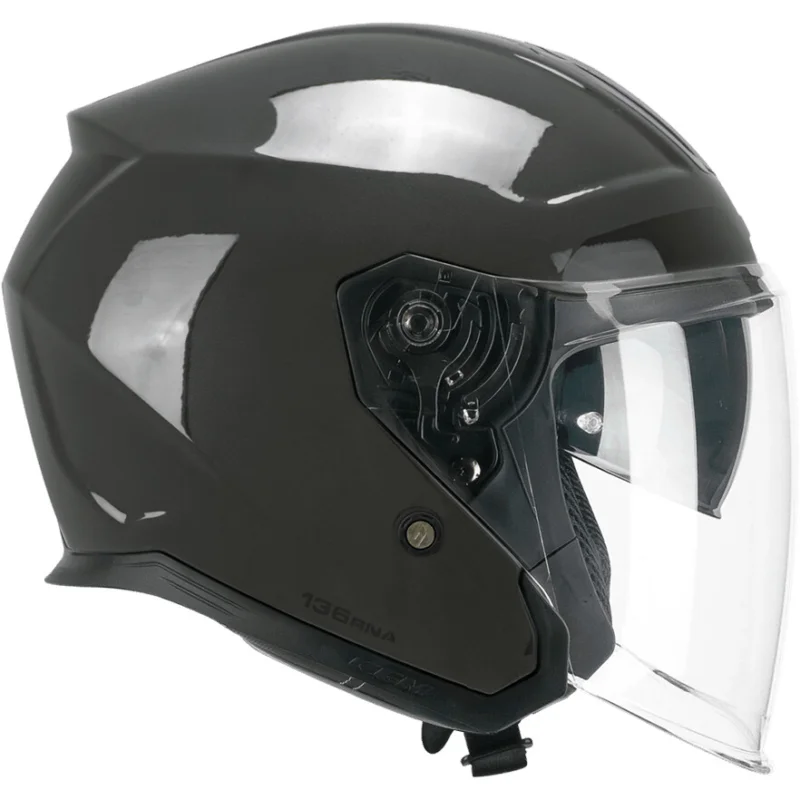 Casco Moto Jet CGM 136F RNA FIBRA MONO Grafite Soddisfatti O Rimborsati