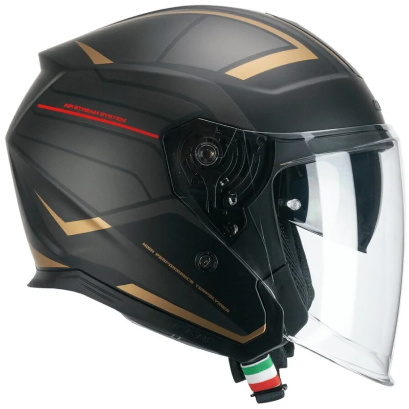 Casco Moto Jet CGM 136S RNA RACE Grigio Rosso opaco Offerta Del Giorno