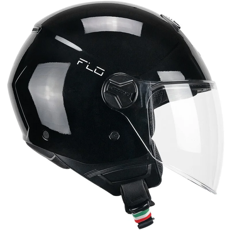 Offerta Lampo Casco Moto Jet CGM 167A FLO MONO Nero lunga