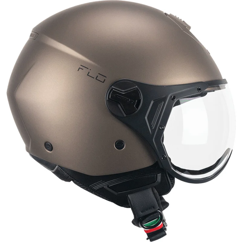 Casco Moto Jet CGM 167A FLO MONO Tortora satinato sagomata Offerta Speciale