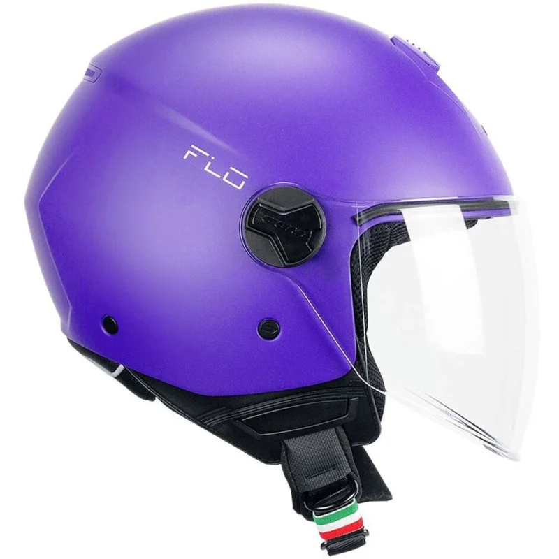 Casco Moto Jet CGM 167A FLO MONO Viola opaco lunga Ultima Occasione