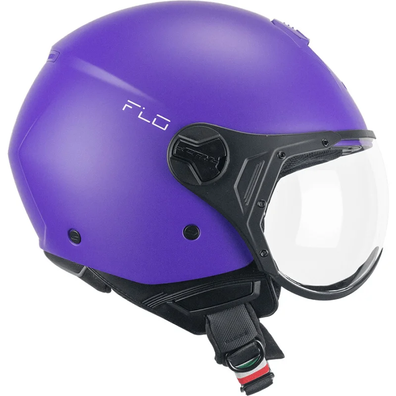 Casco Moto Jet CGM 167A FLO MONO Viola opaco sagomata Prezzo Di Fabbrica