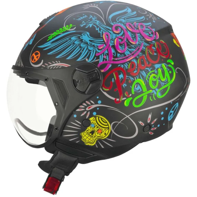 Casco Moto Jet CGM 167S FLO JOY Nero Opaco - Visiera Sagomata Acquista Ora