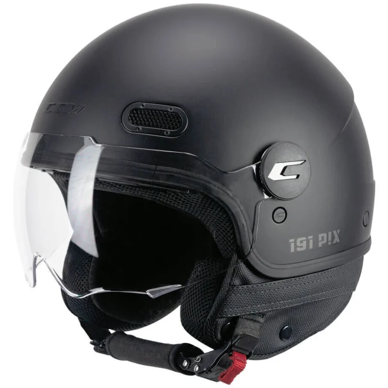 Casco Moto Jet CGM 191A PIX MONO Nero opaco sagomata Prezzo Di Fabbrica