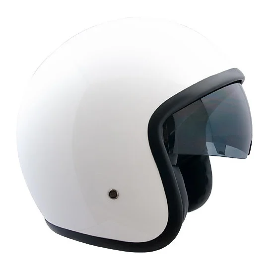 Miglior Prezzo Casco Moto Jet CGM Modello 133A Vintage Bianco Metal