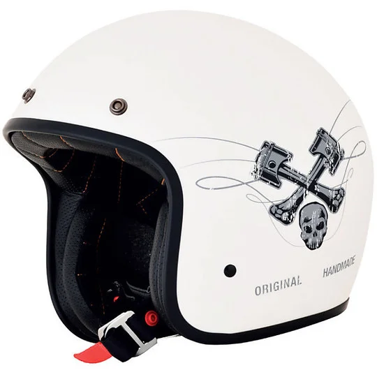Ultima Occasione Casco Moto Jet Custom AFX FX-76 Raceway Bianco Opaco Grigio