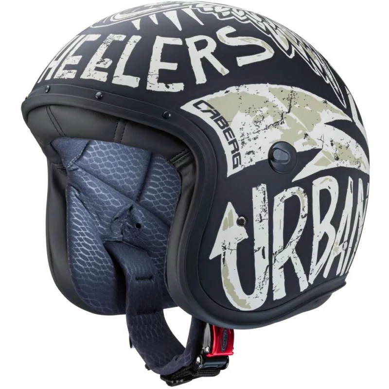 Casco Moto Jet Custom Caberg FREERIDE NUKE Nero Opaco Grigio Prezzo Ridotto