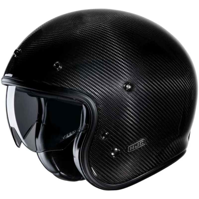 Casco Moto Jet Custom Hjc V31 CARBON Nero Offerta Speciale