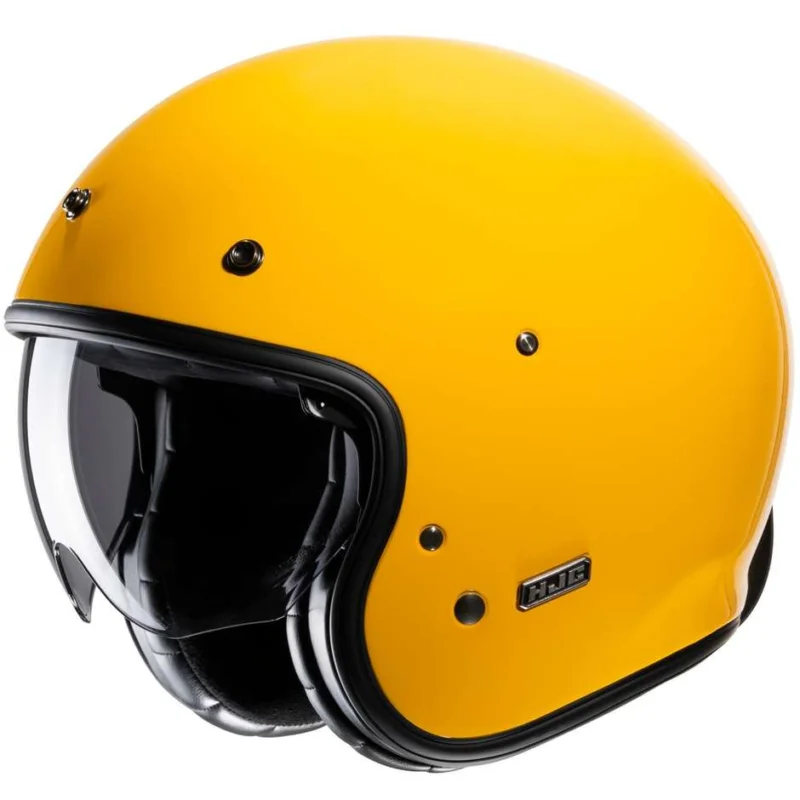 Popolare Casco Moto Jet Custom Hjc V31 Deep Giallo