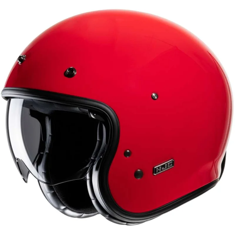 Casco Moto Jet Custom Hjc V31 Deep Rosso Esclusivo